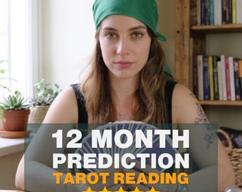 12 Month Tarot Reading, Future Forecast, Psychic Insights (PDF)