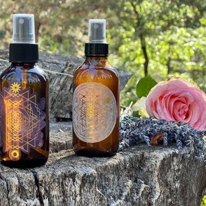Sacredly charged smudge spray, Negative energy Clearing, Environmental essences Flower Essences, High Frequency, Self empowerment, Clarity,