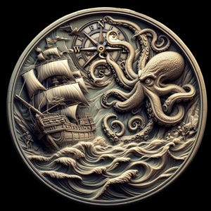 3D-lasergravurebestanden piratenschip