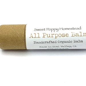 Travel Sized Organic Lotion Stick | Zero Waste All Purpose Balm| Natural Solid Body Lotion