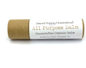 Travel Sized Organic Lotion Stick | Zero Waste All Purpose Balm| Natural Solid Body Lotion