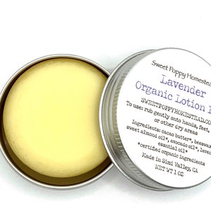 Organic Lavender Lotion Bar | Zero Waste Solid Lotion Bar | 100% Natural Hard Lotion
