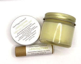 Cadeauset biologische huidverzorging: natuurlijke lotionreep, lippenbalsem en zalf