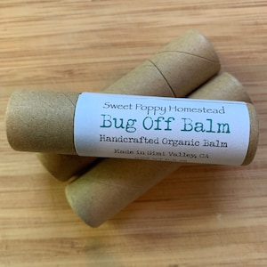Organic Bug Off Balm Stick: Natural Insect Repellent, Travel Size