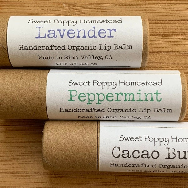 Zero Waste Lip Balm Gift Set of 3 | Organic Lip Butter Set | 100% Natural Lip Balm Set