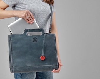 Personalized laptop bag, leather laptop bag, 15 macbook bag, macbook laptop bag, briefcase for laptop, gift for her personalize bag