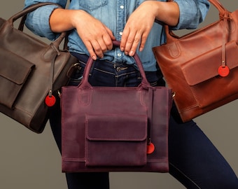Laptop bag, leather laptop bag women, leather laptop tote bag, leather tote bag for women, laptop work bag, tote bag with monogram