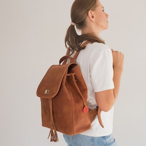 Everyday Mini Leather Backpack Purse for Women, Small Backpack With ...