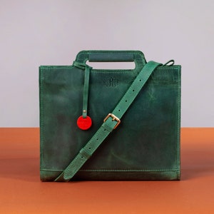 Custom laptop bag, personalized laptop bag, leather laptop bag, 15 MacBook bag, MacBook laptop bag, briefcase for laptop, personalized bag image 1