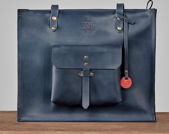 Women tote bag personalized for teacher, tote bag leather, shopper tote bag with pockets, everyday office bag women,