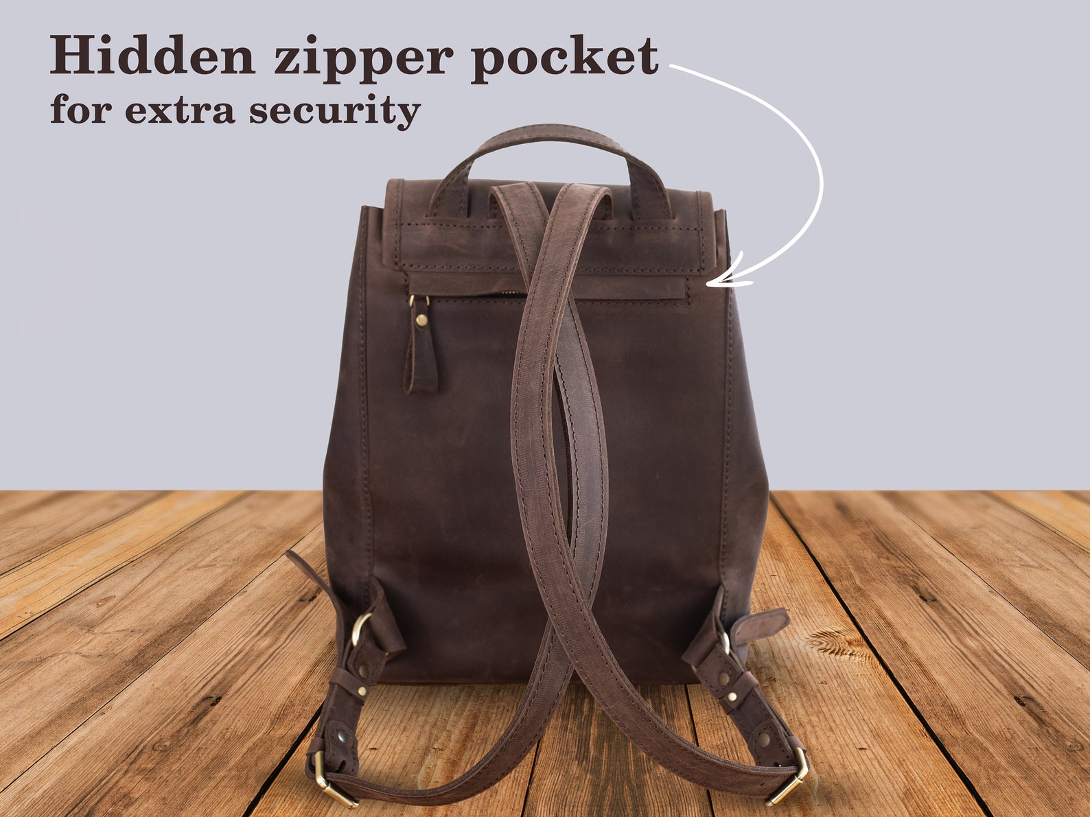 Everyday Mini Leather Backpack Purse for Women, Small Backpack With