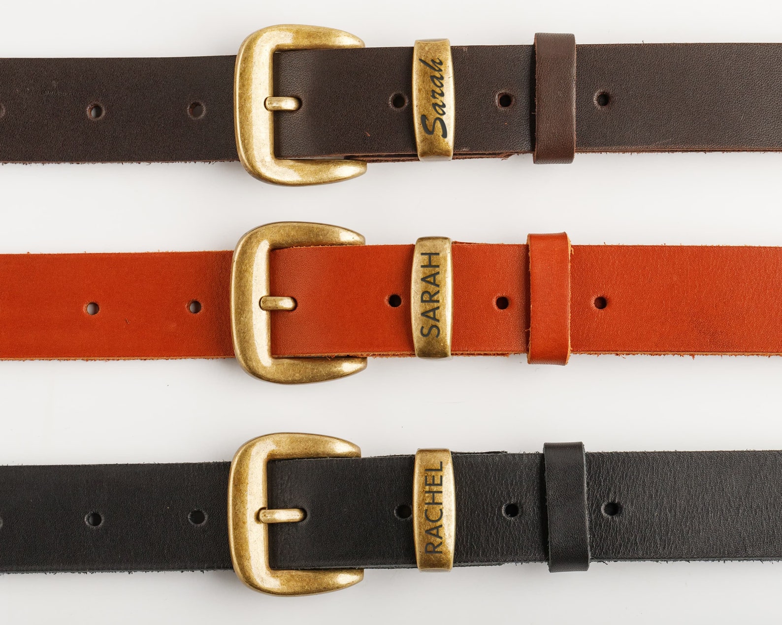 Leather Belt for Women Leather Waist Belt With Personalized Etsy