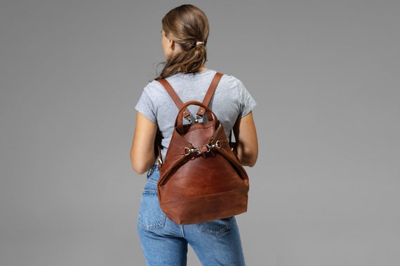 Etsy leather backpack online
