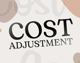 Cost Adjustment