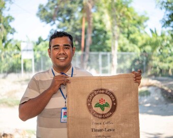 Timor-Leste Fair Trade Organic Whole Bean Coffee Roasted Dark