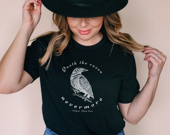 Poet Shirt Edgar Allan Poe Edgar Allen Poe Bookish Shirt Renaissance Shirt Literary Literature Shirt Dark Academia Shirt Academia Clothing