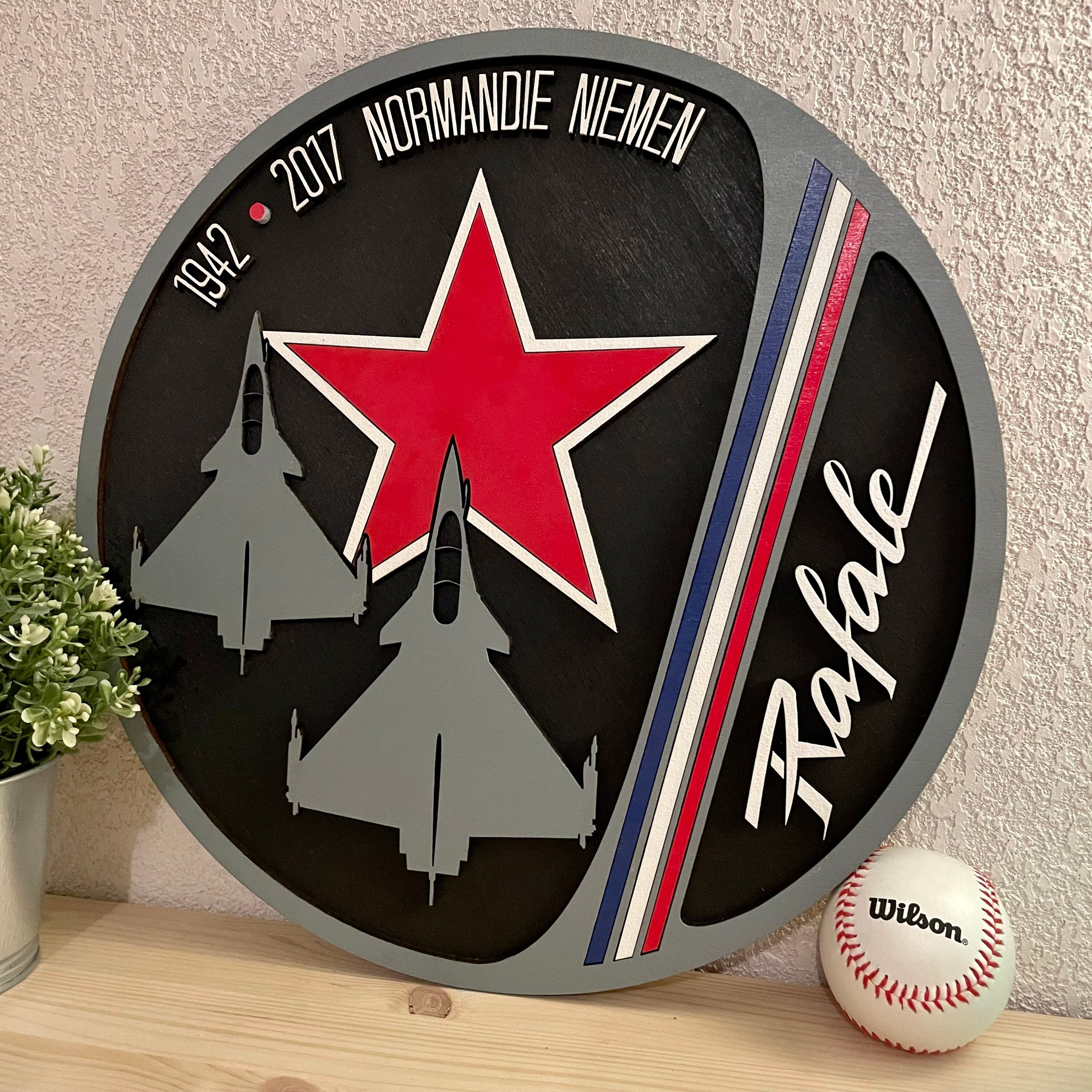 Rafale Patch Xxl 3D Bois 75 Ans Normandie Niemen