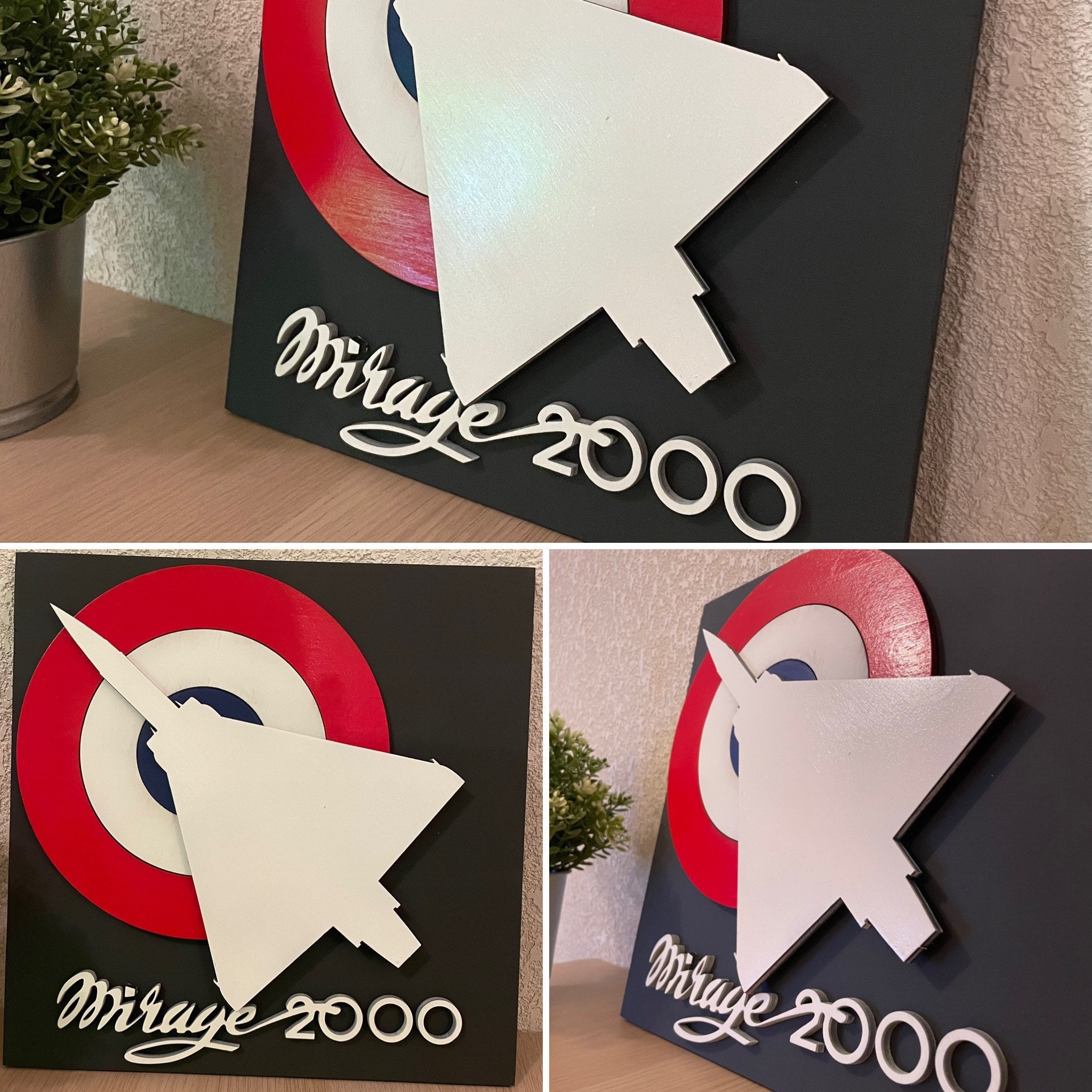 Mirage 2000 Cocarde Francaise + Inscription