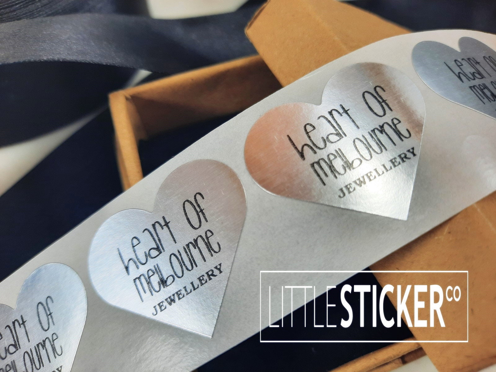 Custom Silver Foil Stickers: Personalized Metallic Labels - Etsy