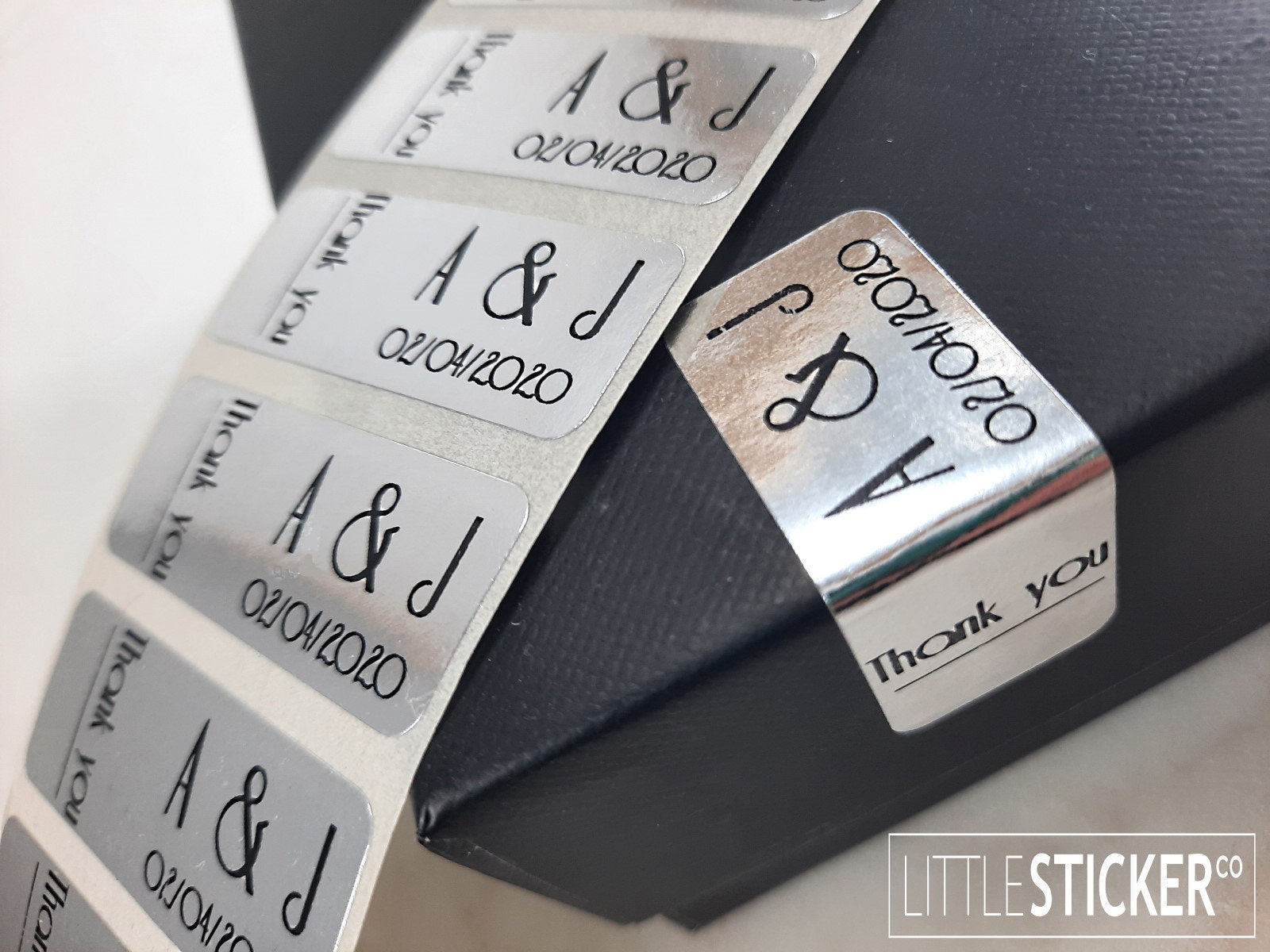 Custom Silver Foil Stickers: Personalized Metallic Labels - Etsy