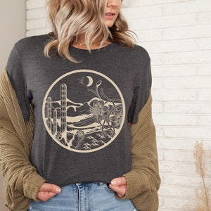 Desert Boho T-shirt | Cactus Plant Shirt | Desert Adventure Shirt | Cactus Shirt | Short-Sleeve Unisex T-Shirt
