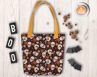 Halloween Trick or Treat Bag | Halloween Tote Bag | Boho Halloween Bag | Kids Trick or Treat Bag | Halloween Candy Bag