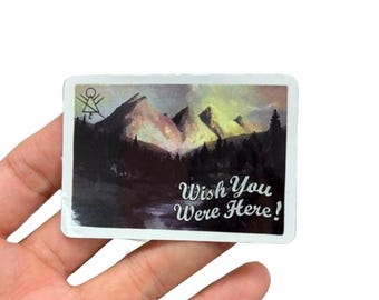 Yellowjackets show postcard waterproof vinyl sticker