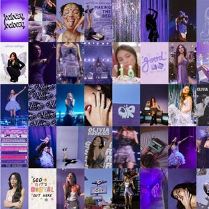 80 PCS Olivia Rodrigo Aesthetic Wall Collage Kit Purple - Etsy