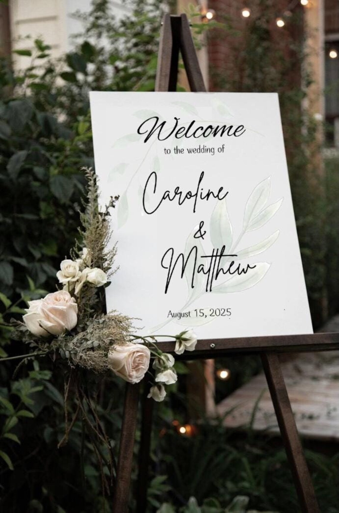 Editable Modern Wedding Welcome Sign | Minimalist Wedding Welcome Sign ...