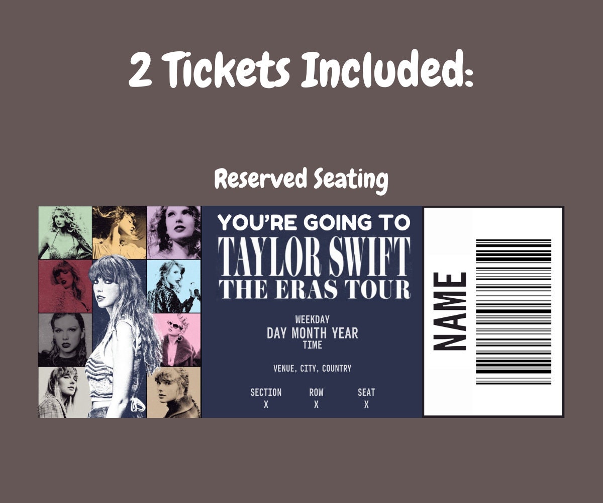 Taylor Swift Editable Concert Ticket Canva Template Etsy Taylor Swift Editable Concert Ticket Canva Template Etsy