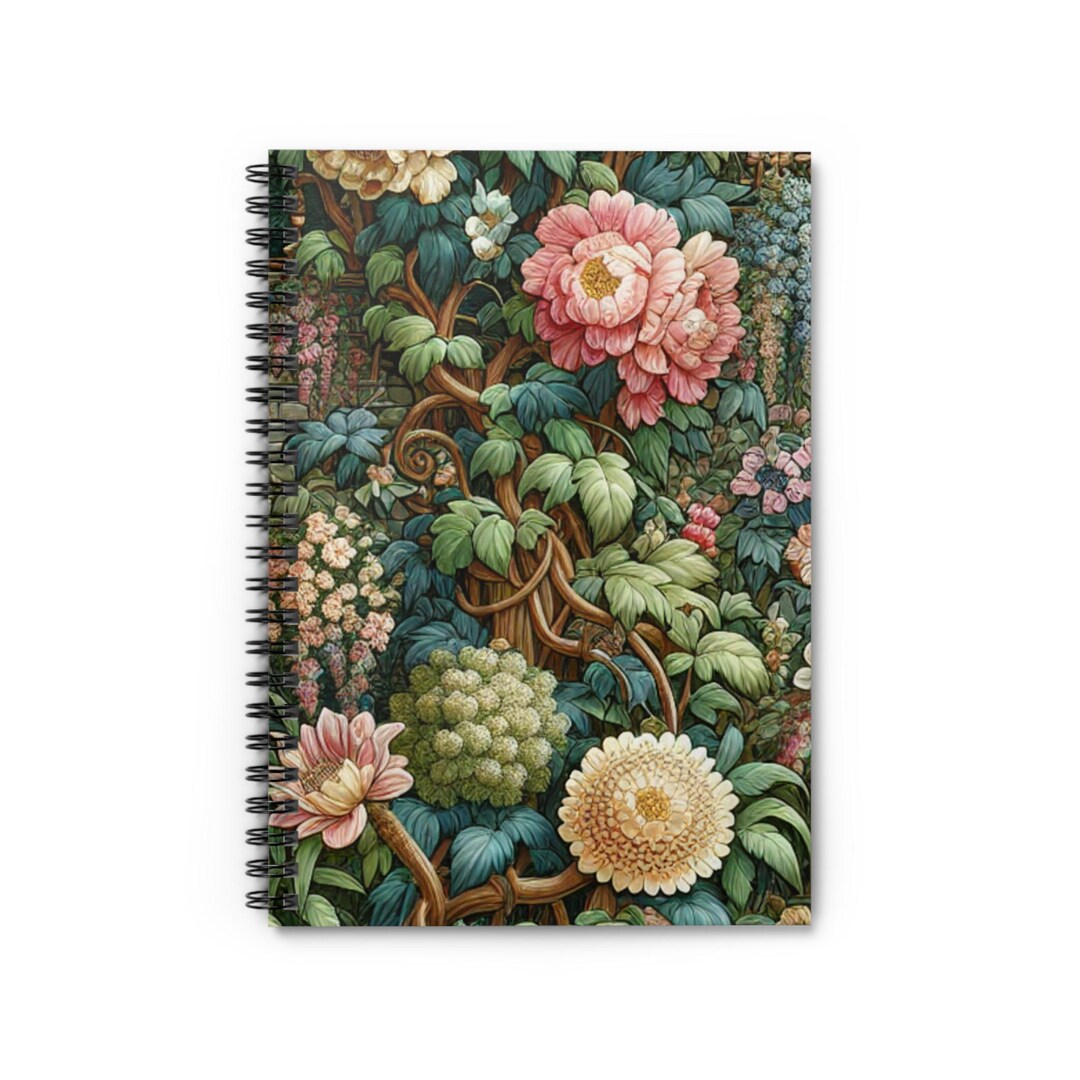 Floral Spiral Notebook: Personalized Journal for Garden Lovers - Etsy