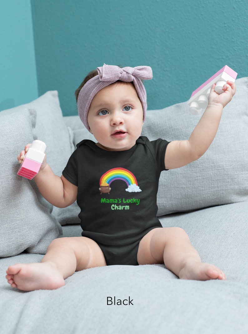 Mamas Lucky Charm Onesie for St. Patricks Day Etsy