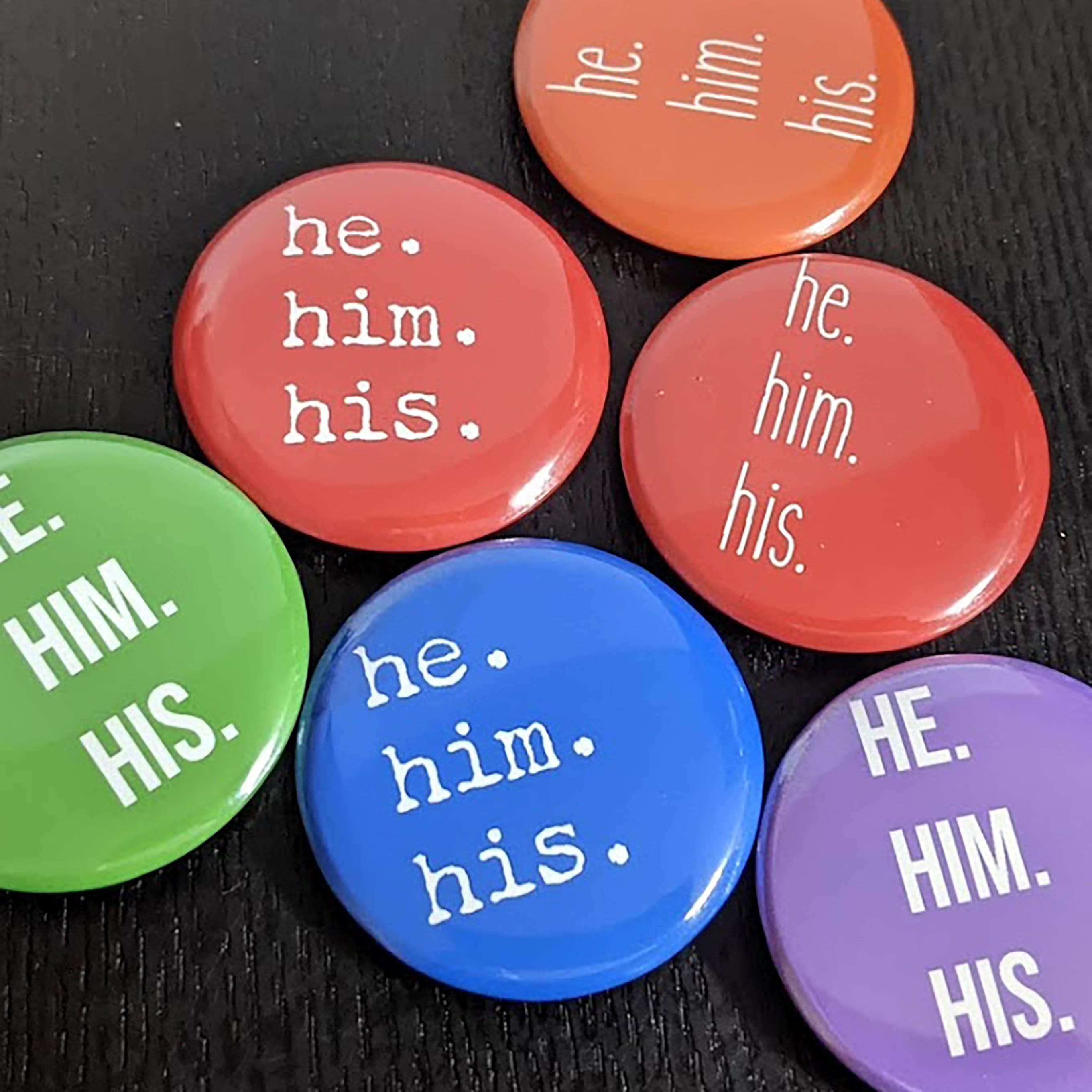 Bulk Order Pronoun Pins (Enamel) – The QUILTBAG