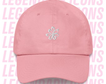 Britney Spears Flower Hat, 90s Pop Icon Embroidered Dad Hat