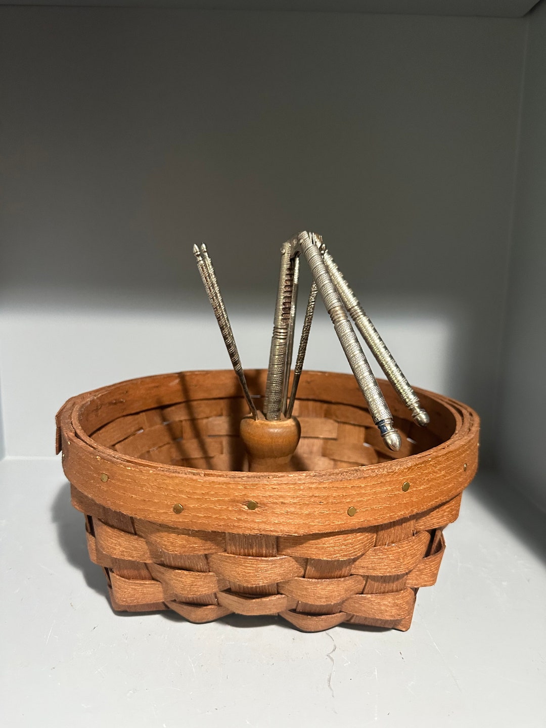 Vintage Basketville Putney Nut Basket Etsy
