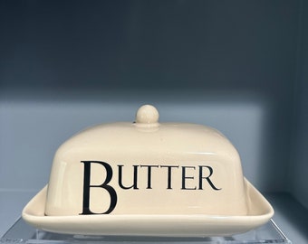 Old Pottery Co Butter Dish