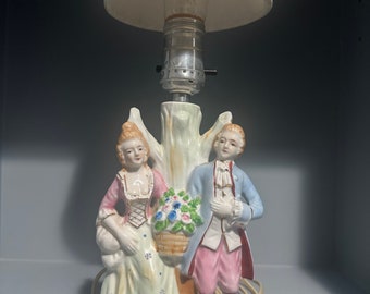 Victorian Couple Lamp