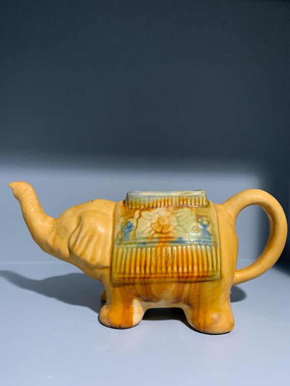 Vintage Elephant Teapot Etsy