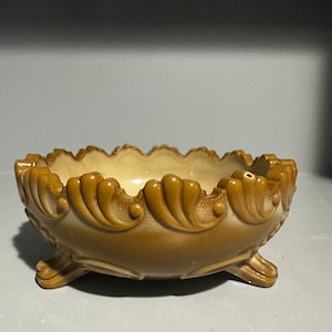 Greentown Chocolate Glass Berry Bowl