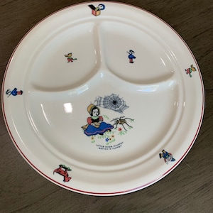 Shenango Divided Children’s Plate Little Miss Muffet