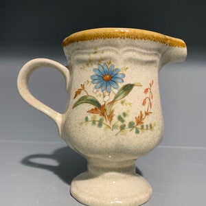 Vintage Mikasa Blue Daisies Creamer