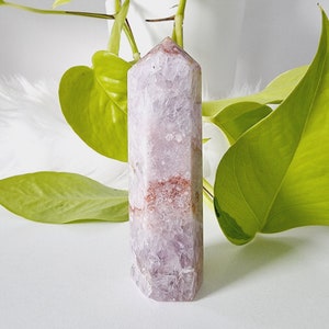 High Quality Flower Agate Tower, Natural Druzy Cherry Blossom Agate tower, Pink Flower Agate tower, Agate tower, Druzy Flower Agate (K)