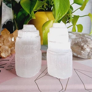 Natural Selenite Towers | Raw Selenite Cleansing tower | Selenite Tower | Selenite Mountain Pillar | Selenite