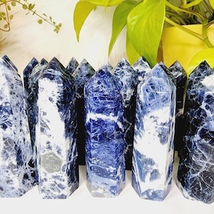 Sodalite Points,Natural Sodalite Points,Sodalite towers