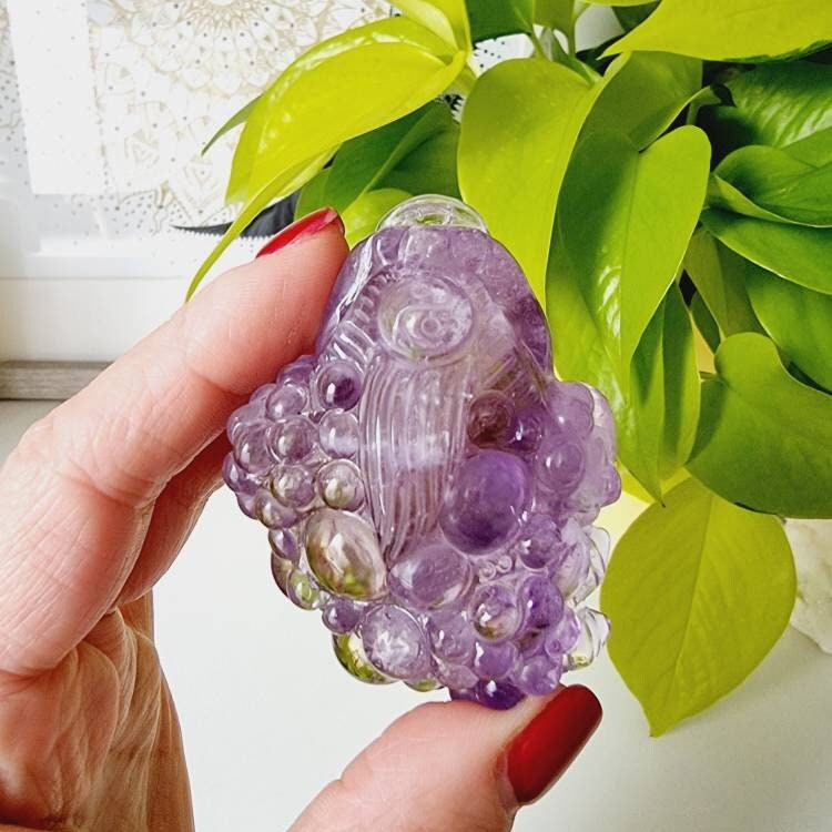 Amethyst Money Toad Crystal Money Toad Feng Shui Money Etsy Hong Kong