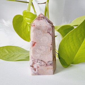High Quality Flower Agate Tower, Natural Druzy Cherry Blossom Agate tower, Pink Flower Agate tower, Agate tower, Druzy Flower Agate (G)