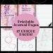 Printable Journal Pages - Digital Download - 8.5" X 11" Pink Watercolor Lined Pages - 12 Pages ...