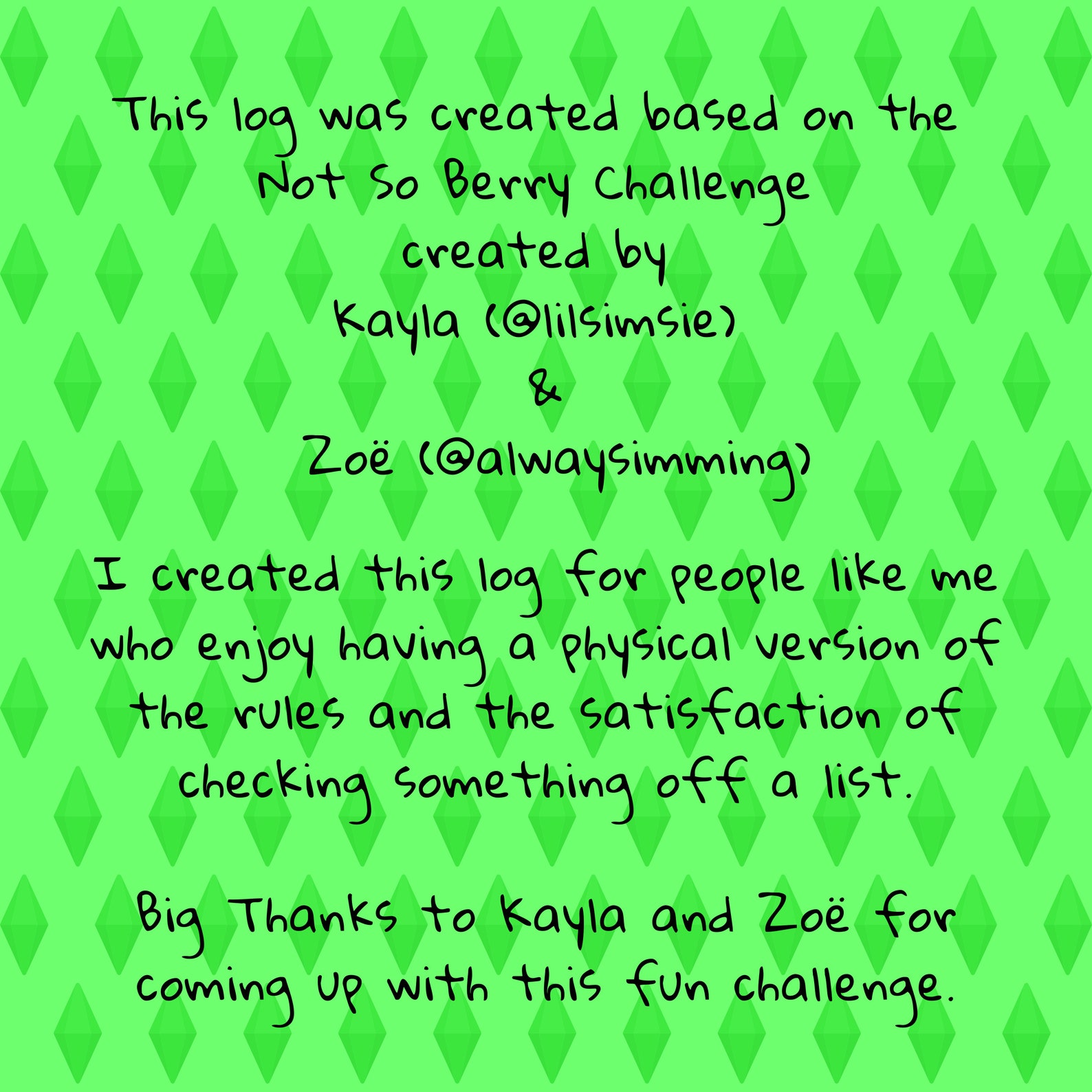 Sims 4 Not So Berry Challenge - bpieoes