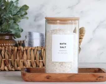 Bathroom Personal Care Labels l Minimalist |Water Resistant | Custom Labels | Beauty Labels | Printquill