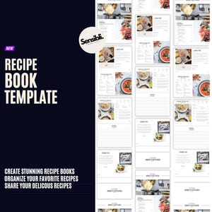 Editable Recipe Book Template | Customizable Digital Cookbook | Google Docs Recipe Organizer | Instant Download